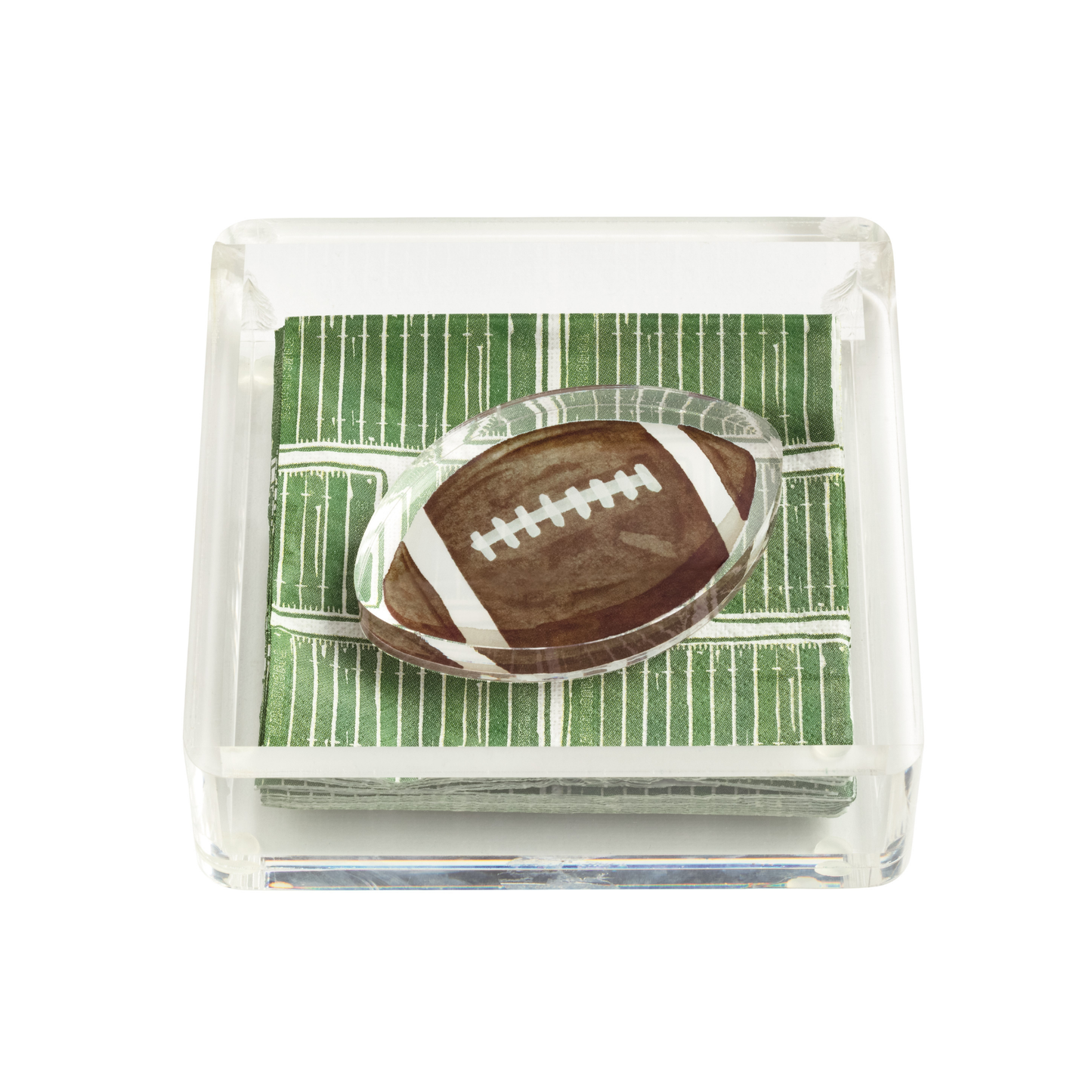 Football Napkin Holder & Weight Set