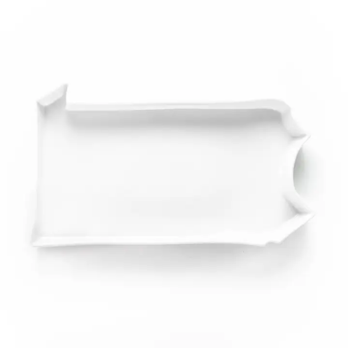 White platter on white background - Pennsylvania