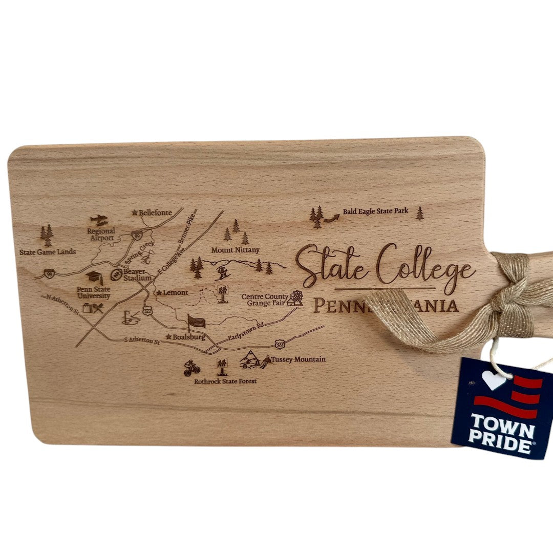 State College Cutting Board - Town Pride State College
