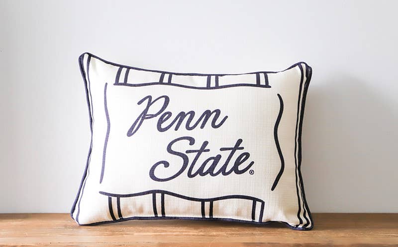 Penn State Collegiate Stripe Pillow