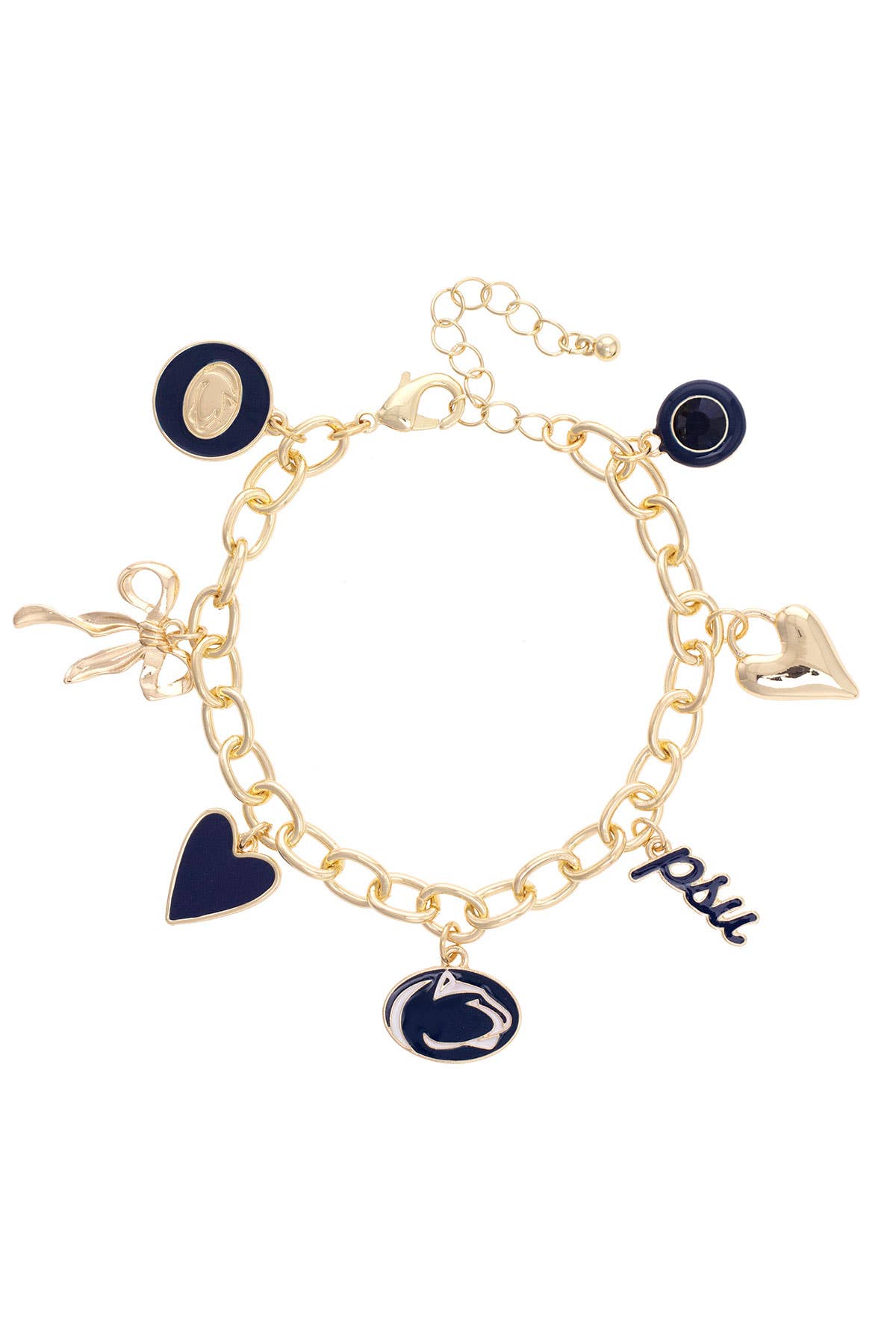 Penn State Nittany Lions Enamel Icons Charm Bracelet