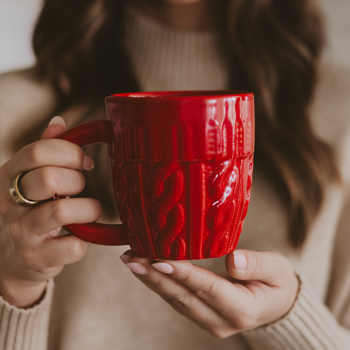 Cozy Sweater Ceramic Mug