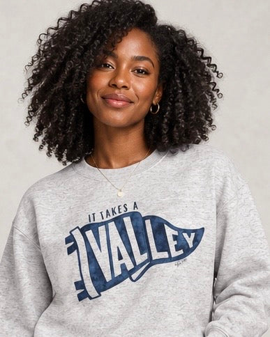 It Takes a Valley Handpainted Crewneck