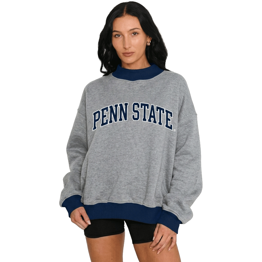 Penn State Two-Tone Mock Neck Sweatshirt
