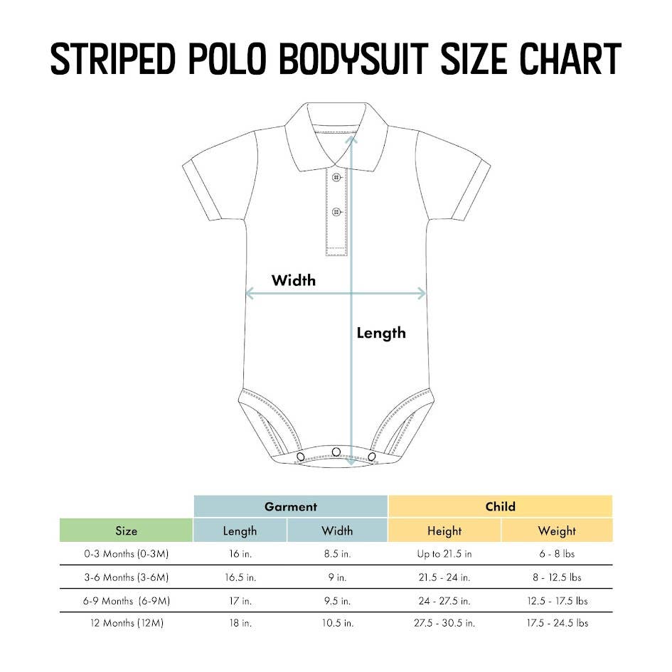 Penn State Striped Polo Bodysuit