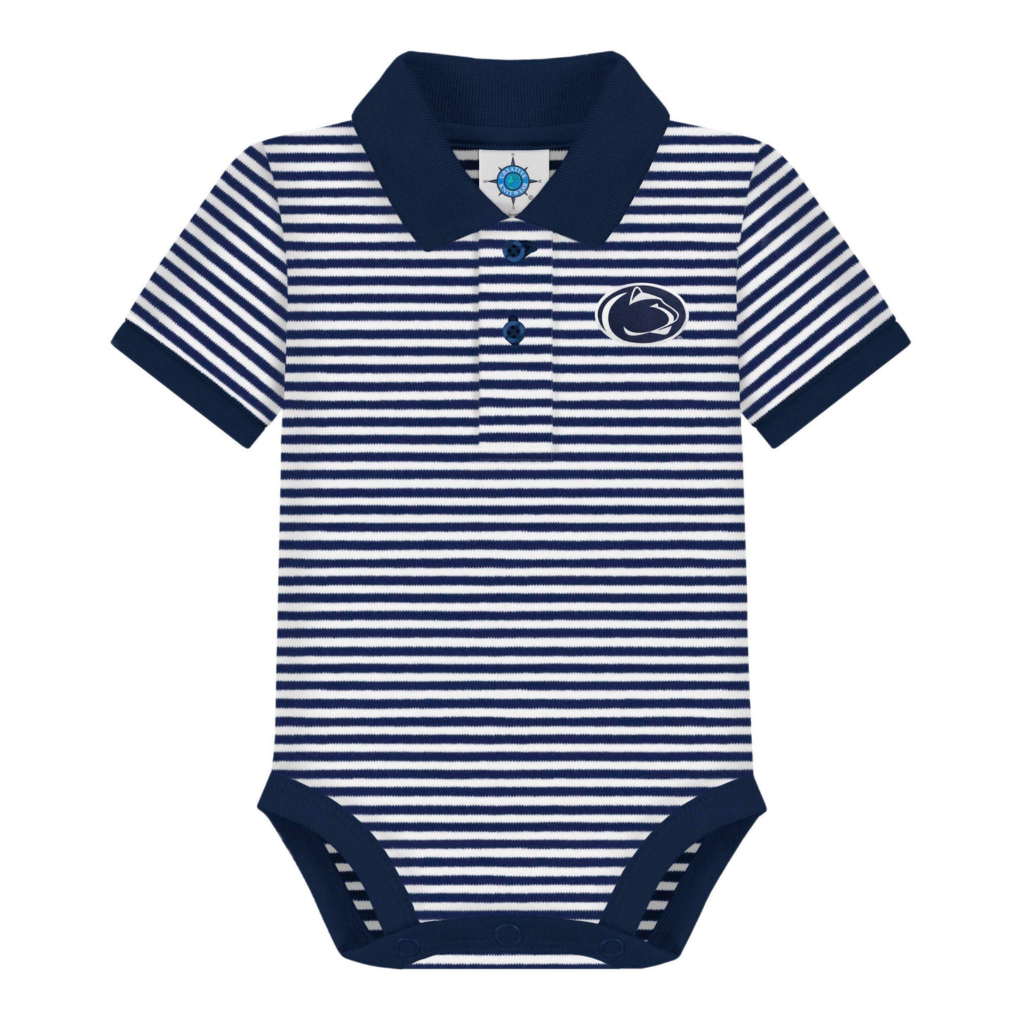 Penn State Striped Polo Bodysuit