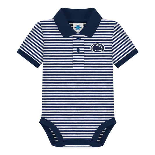 Penn State Striped Polo Bodysuit