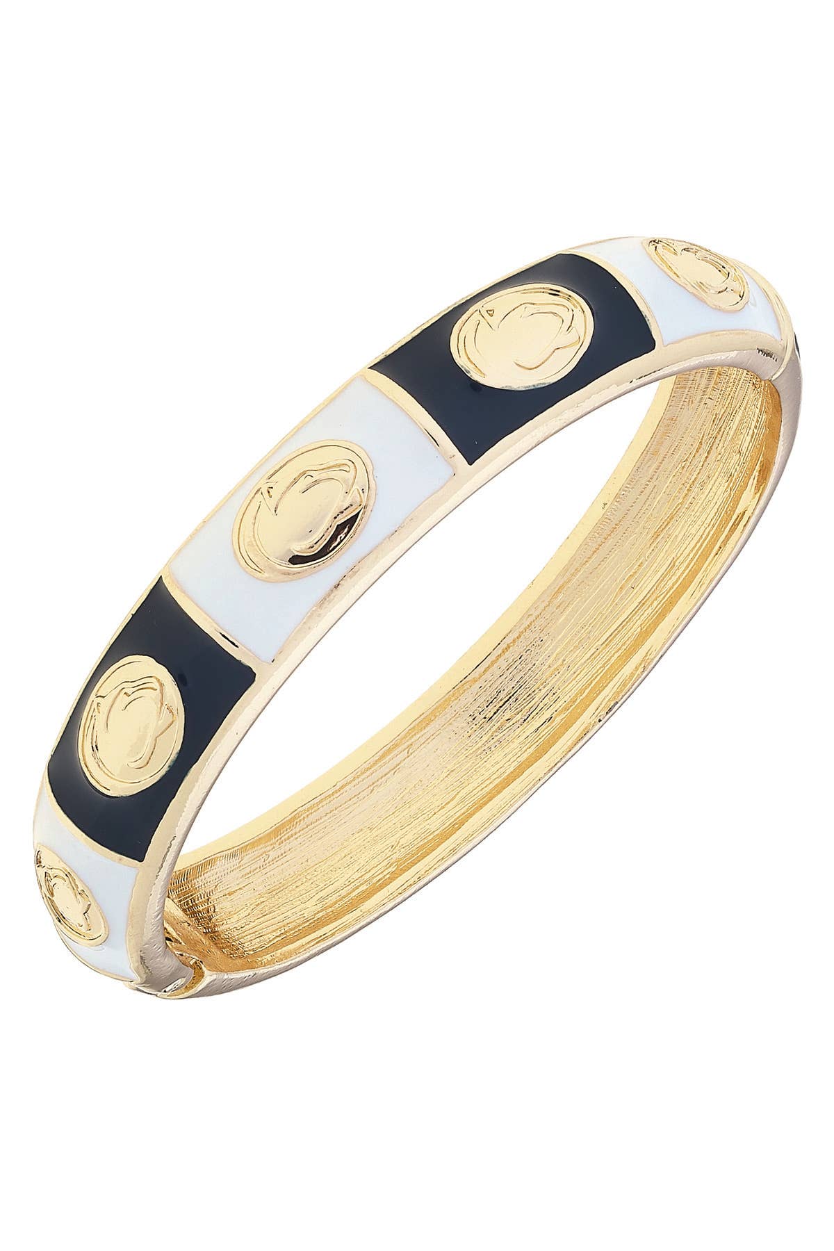 Nittany Lions Enamel Checkered Hinge Bangle