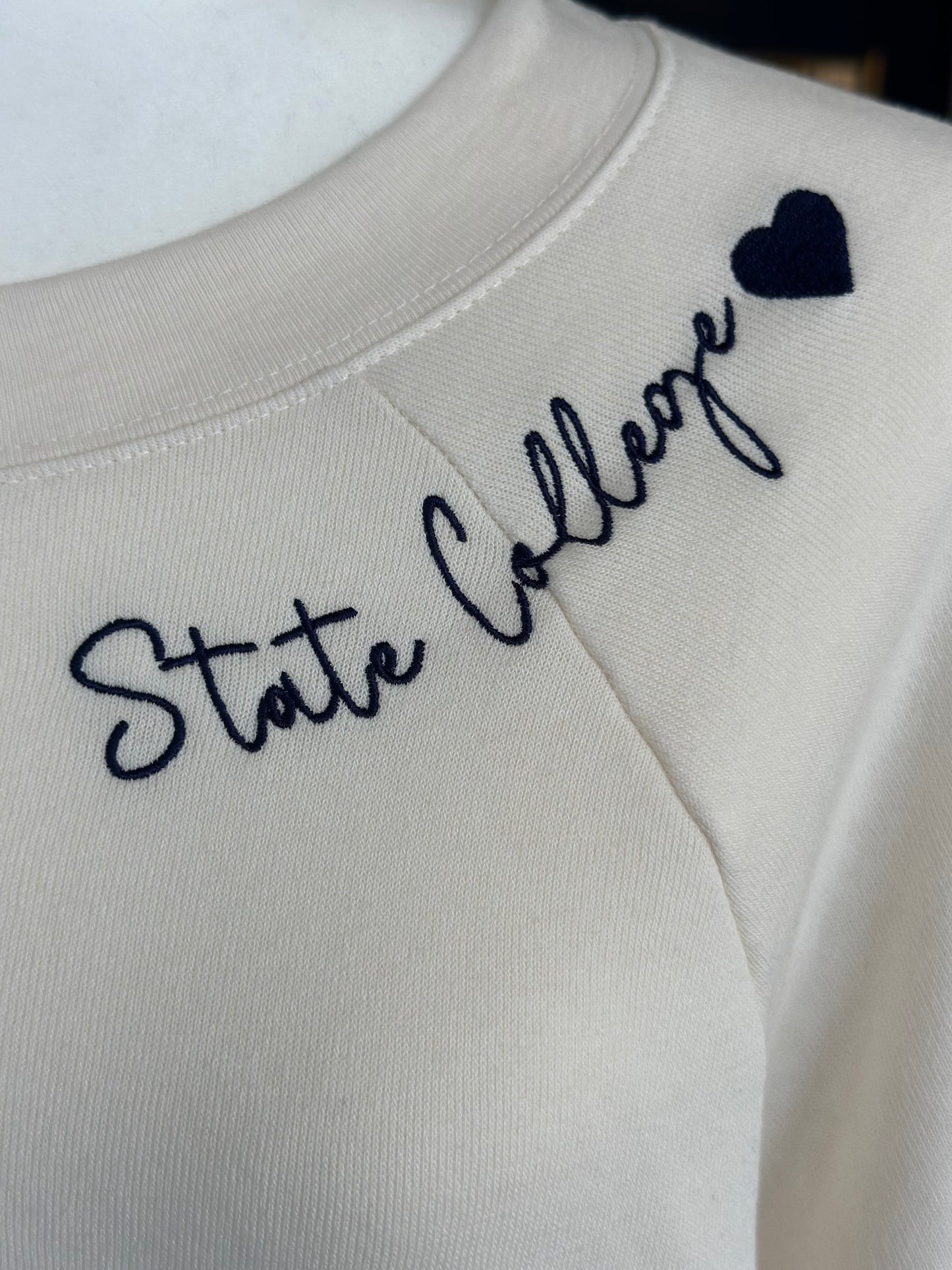 Raglan Crewneck Sweatshirt State College - Town Pride State College