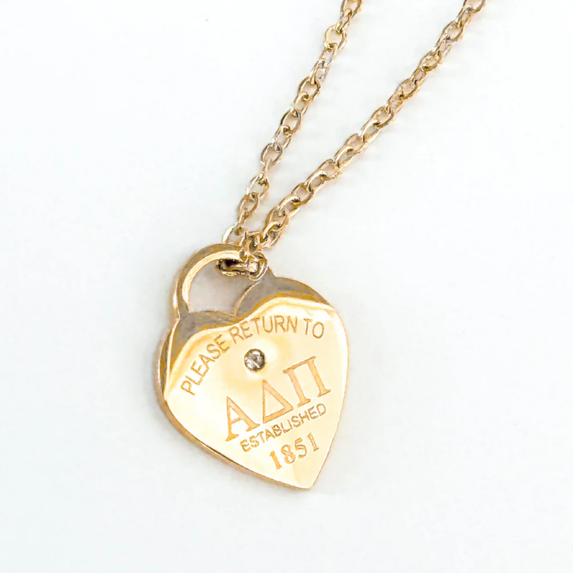 Sigma Sigma Sigma Please Return Necklace