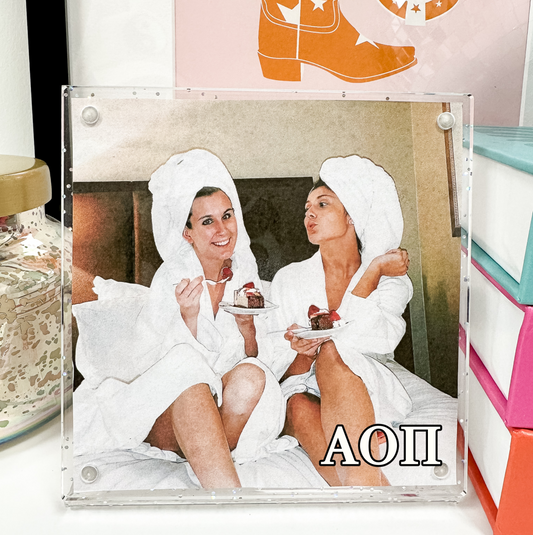 Girls in photo frame