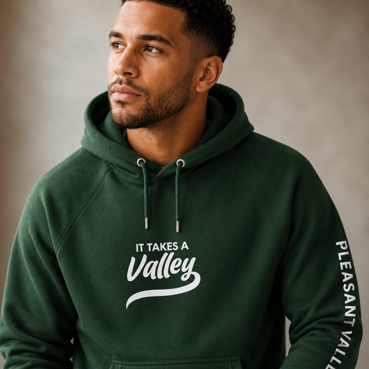 It Takes a Valley™ Pleasant Valley Eco Raglan Hoodie