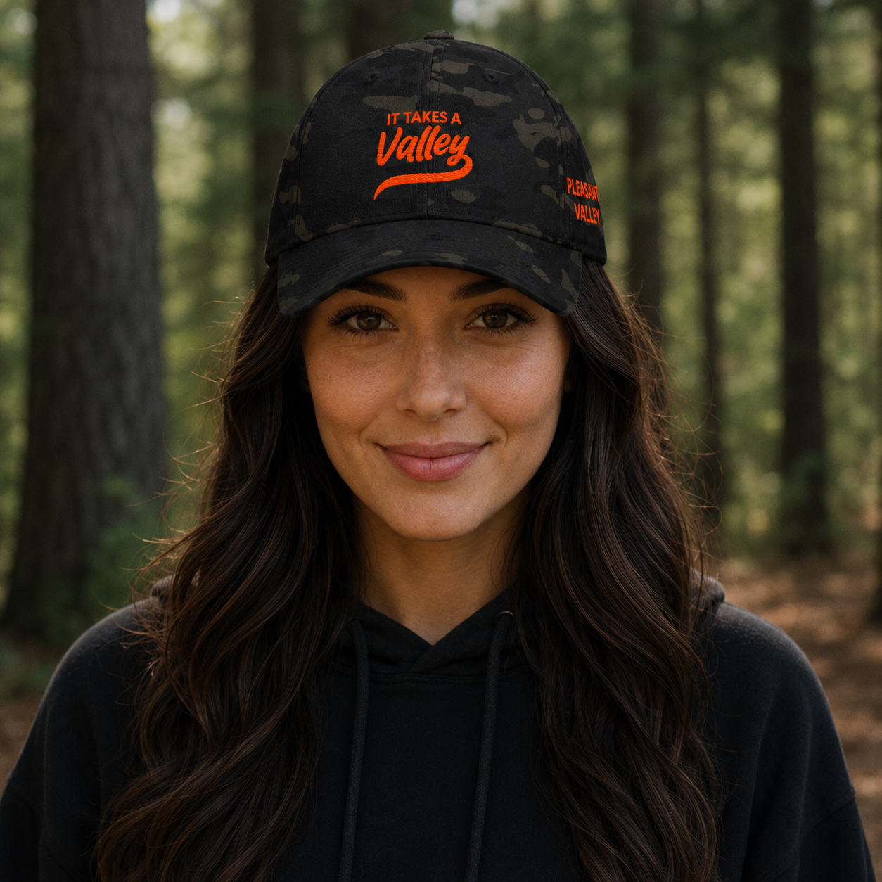 It Takes a Valley™ Pleasant Valley Structured Camo Stretch-Fit Hat