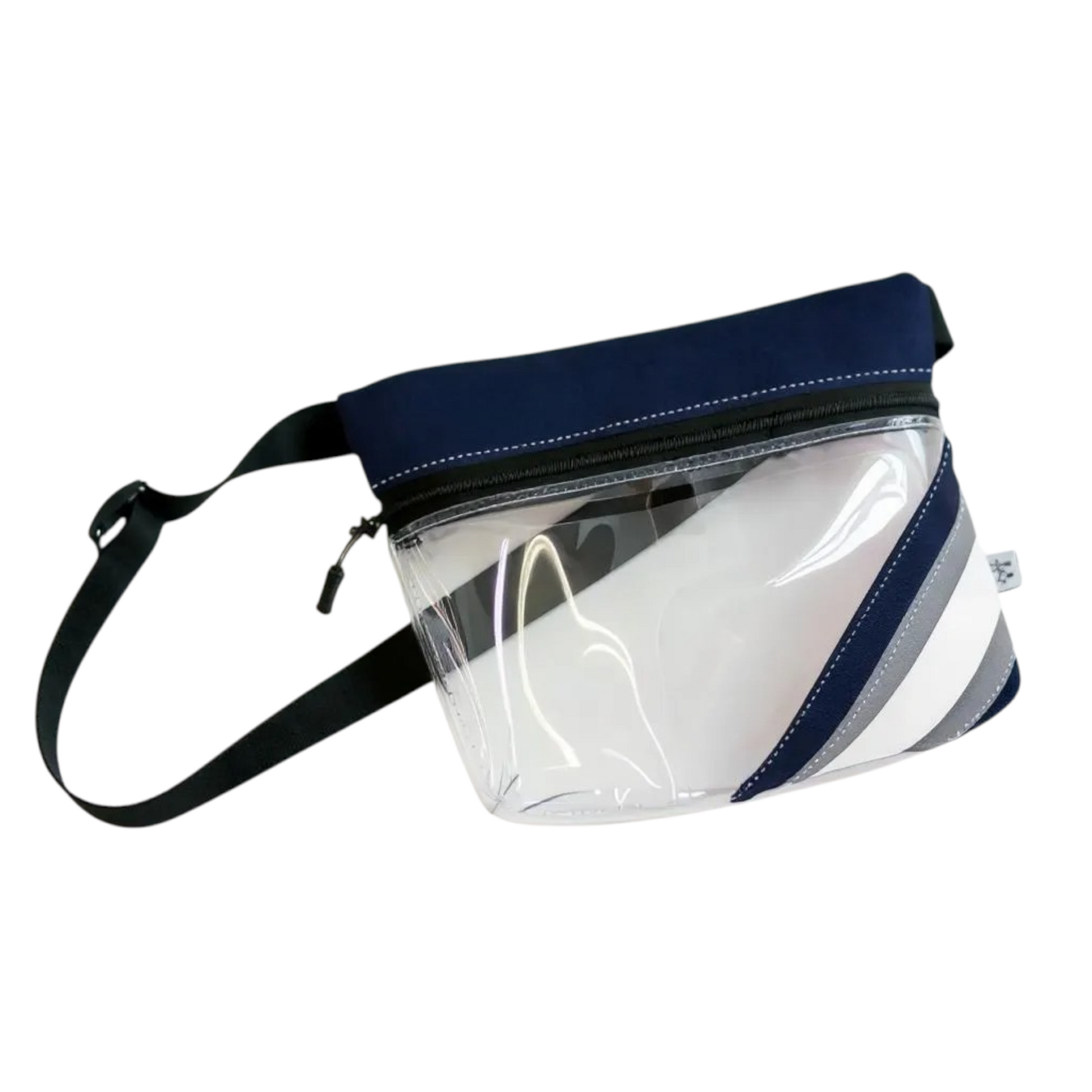 Navy Grey White Clear Bag Event Ready