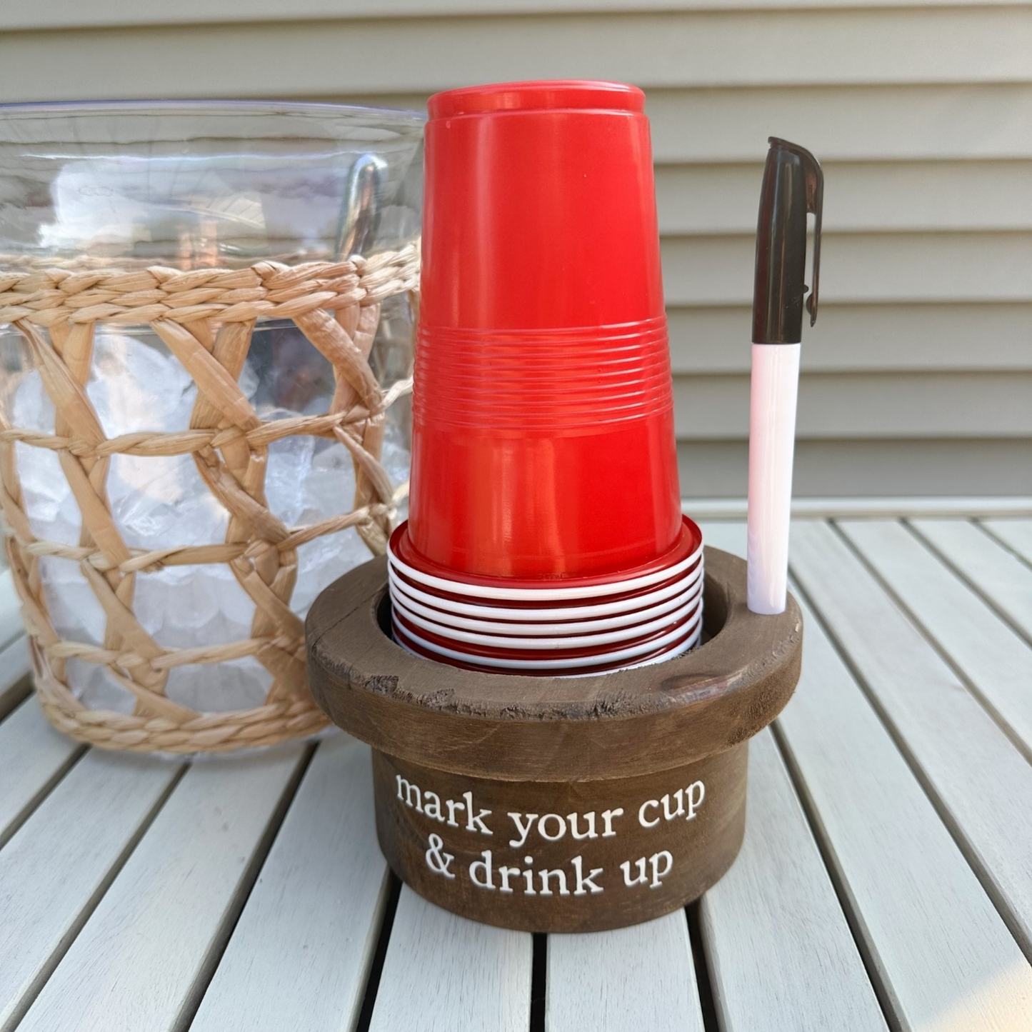 Disposable Cup & Marker Set