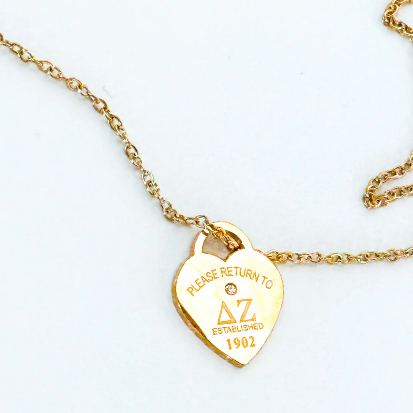 Delta Zeta Please Return Necklace