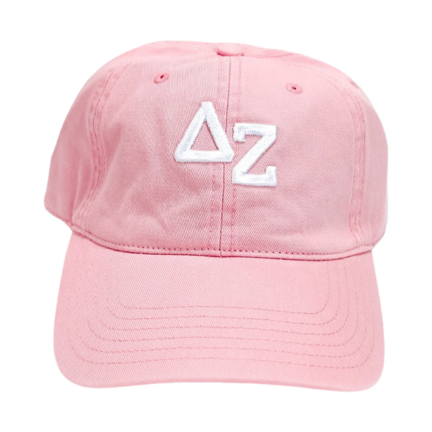 Pink cap with white 'DZ' logo on a white background
