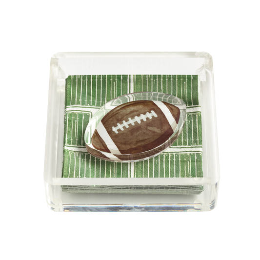 Football Napkin Holder & Weight Set