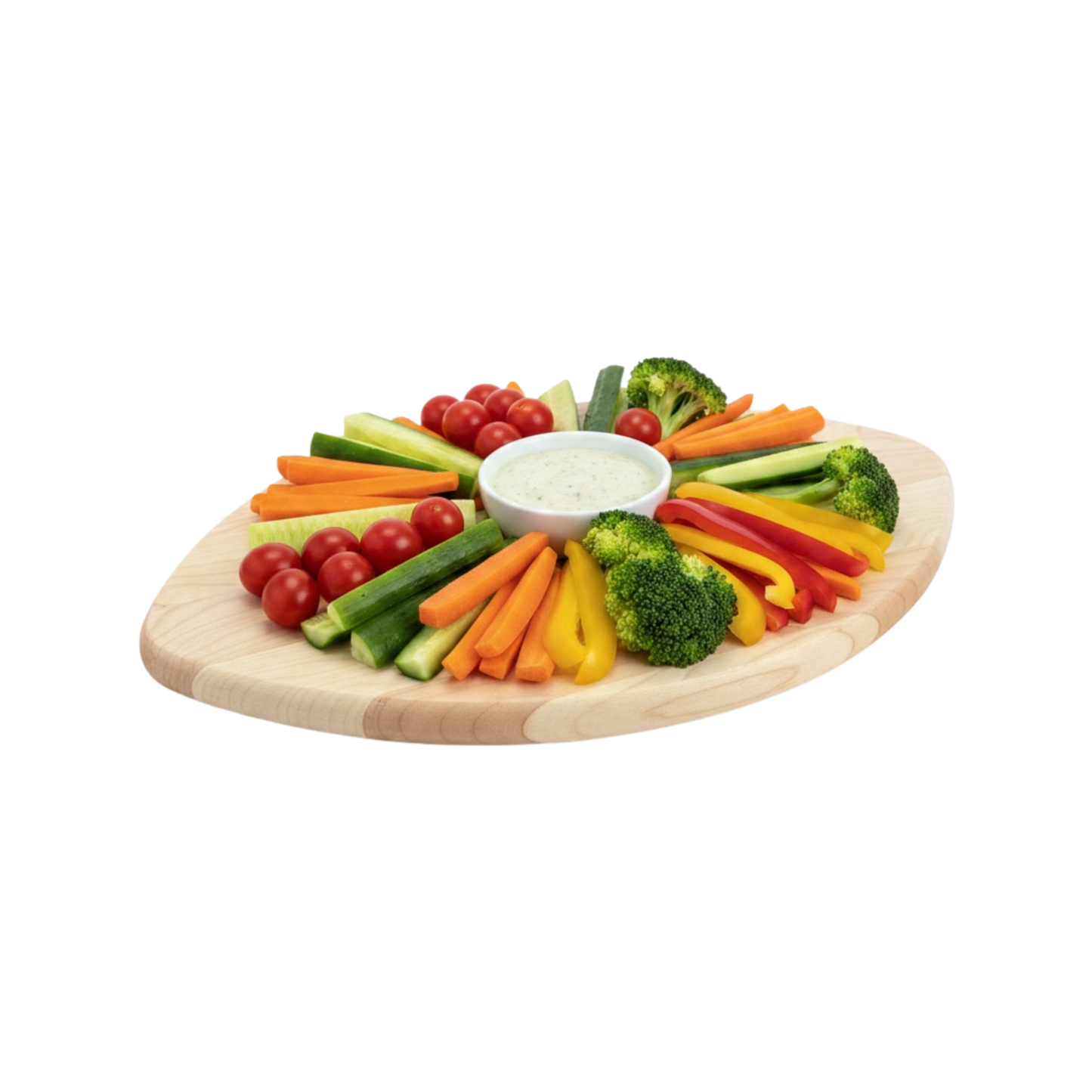 HERE WE GO Maple Football Serving Board