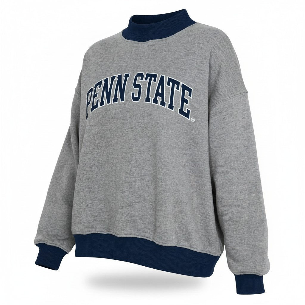 Penn State Two-Tone Mock Neck Sweatshirt