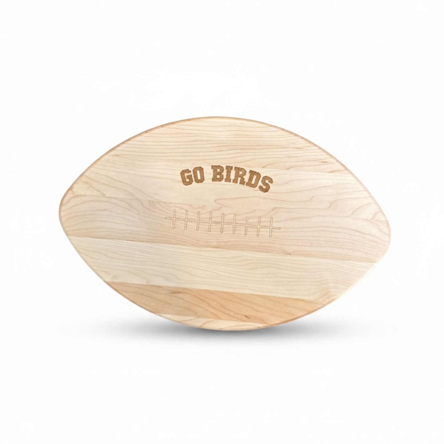 GO BIRDS Maple Football Serving Board