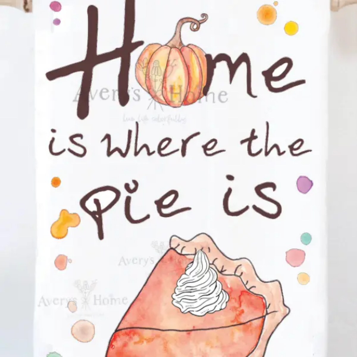 Thanksgiving tea towel