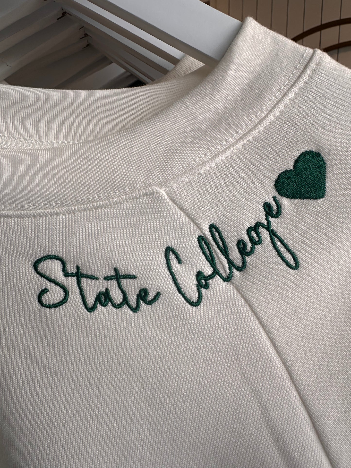 Raglan Crewneck Sweatshirt State College - Town Pride State College