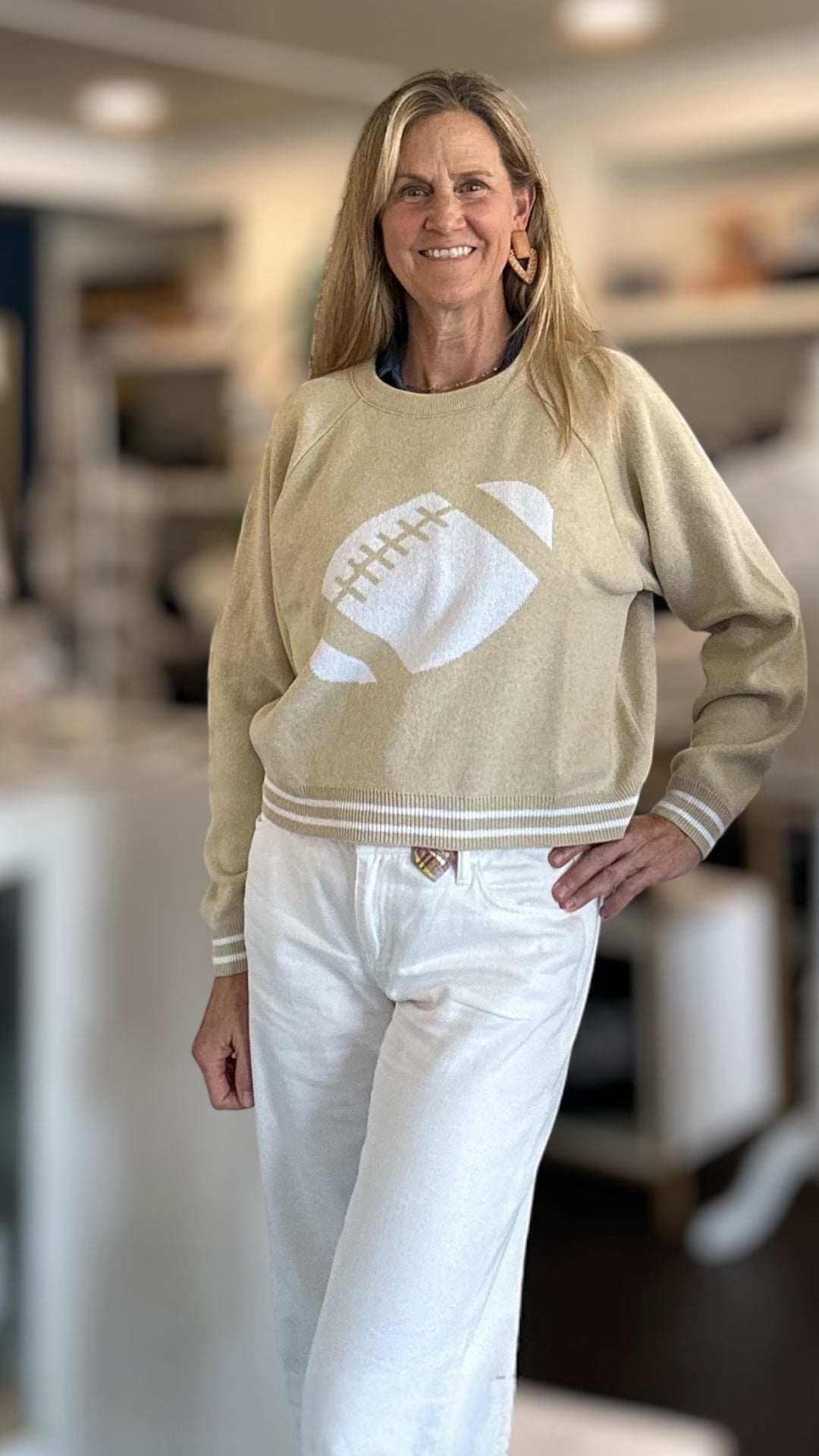 Football Raglan Sweater - Town Pride State College