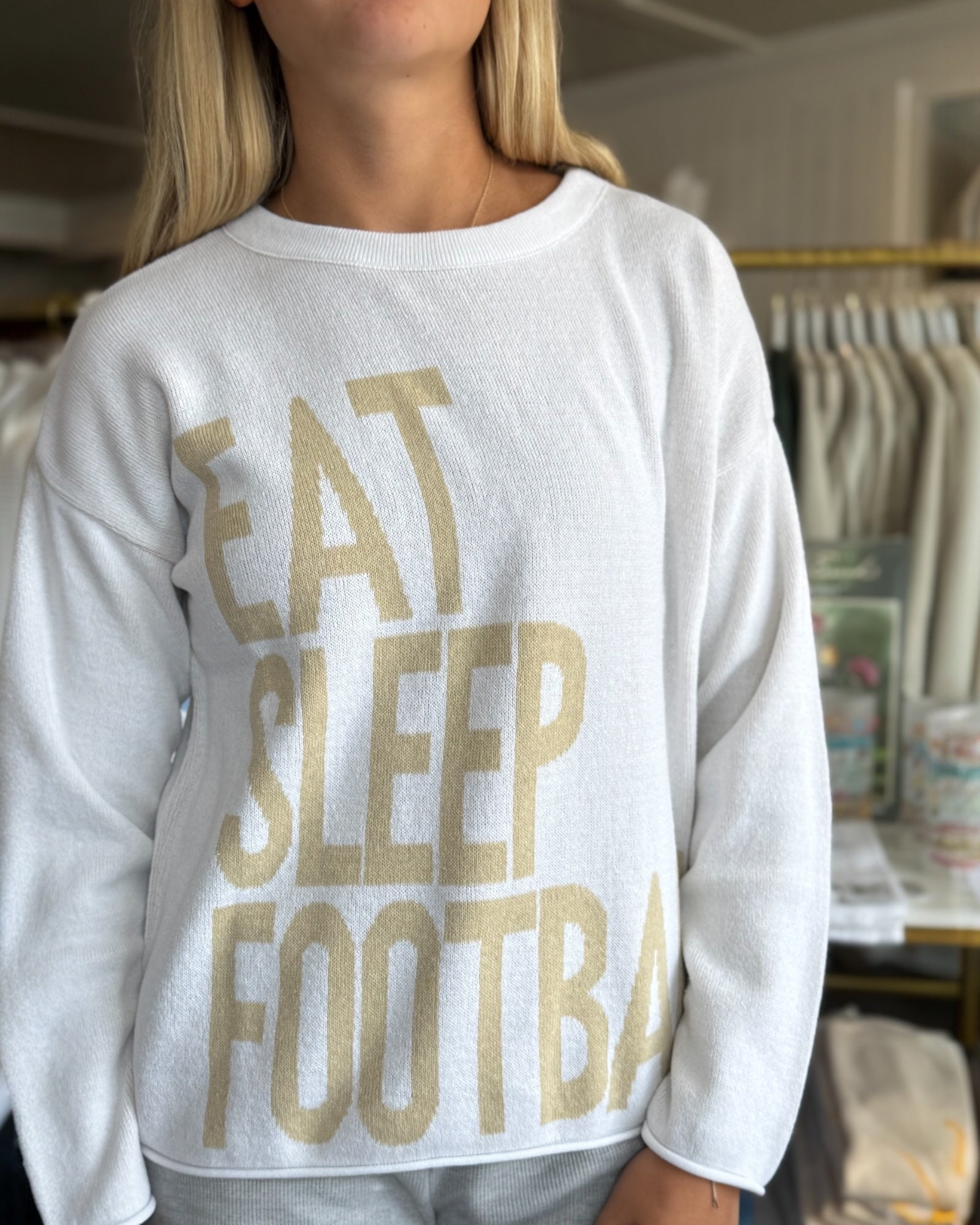 EAT SLEEP FOOTBALL Sweater - Town Pride State College