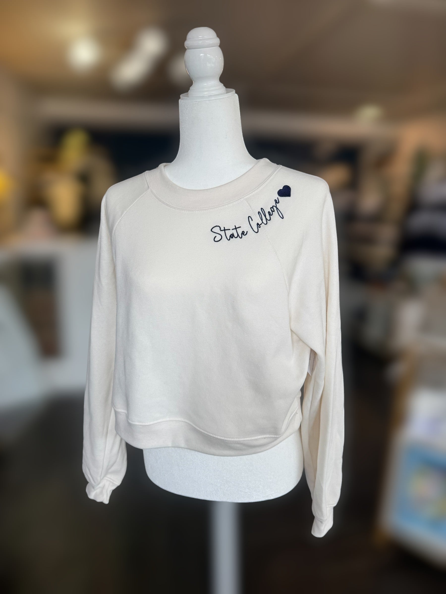 Raglan Crewneck Sweatshirt State College - Town Pride State College