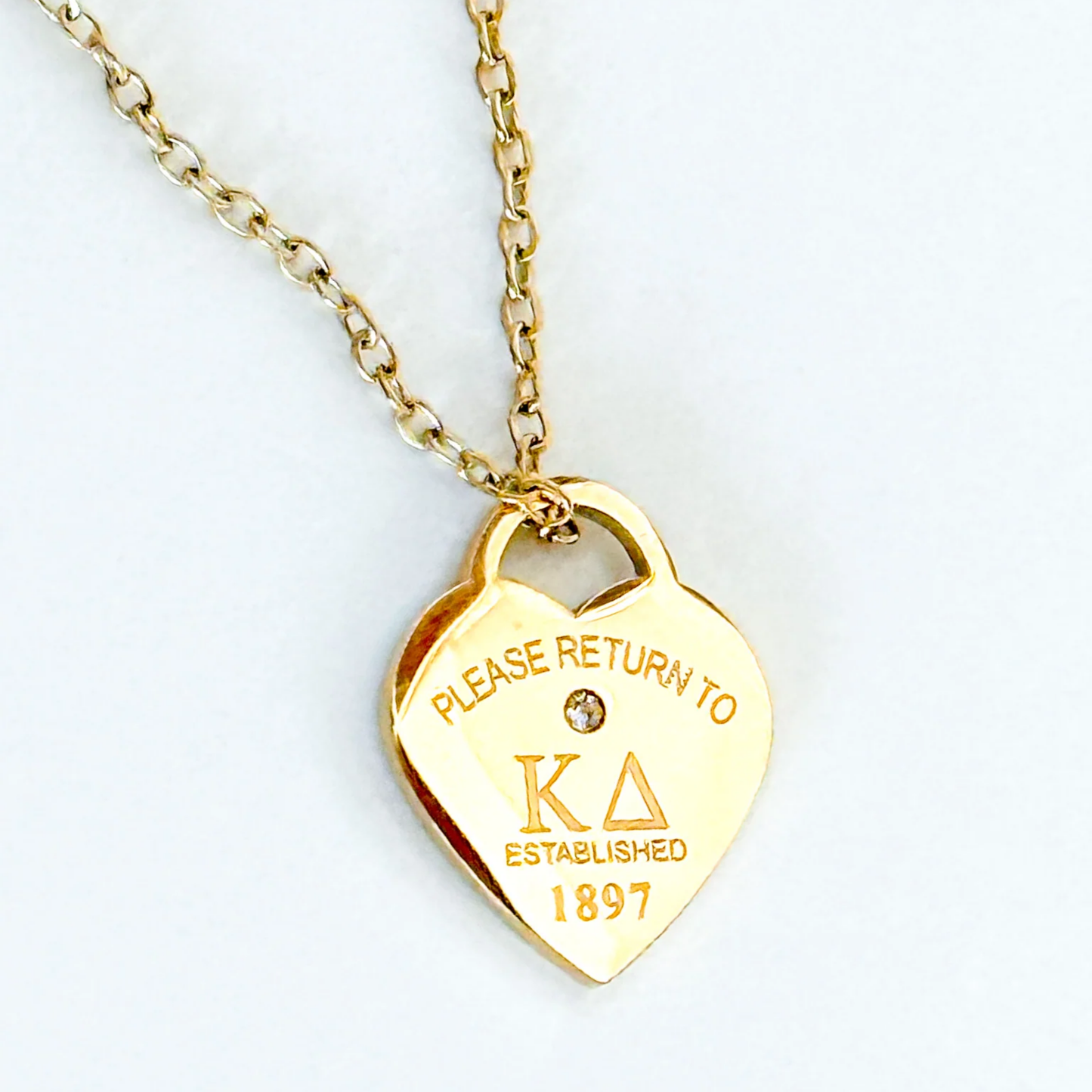 Kappa Delta Please Return Necklace