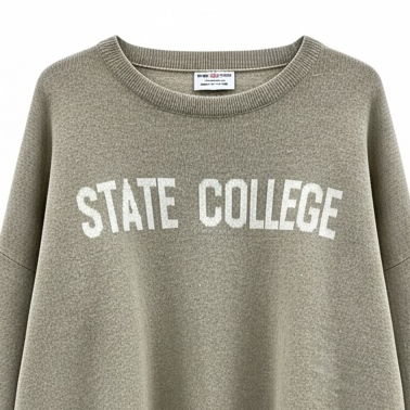 Natural tan and cream State College sweater