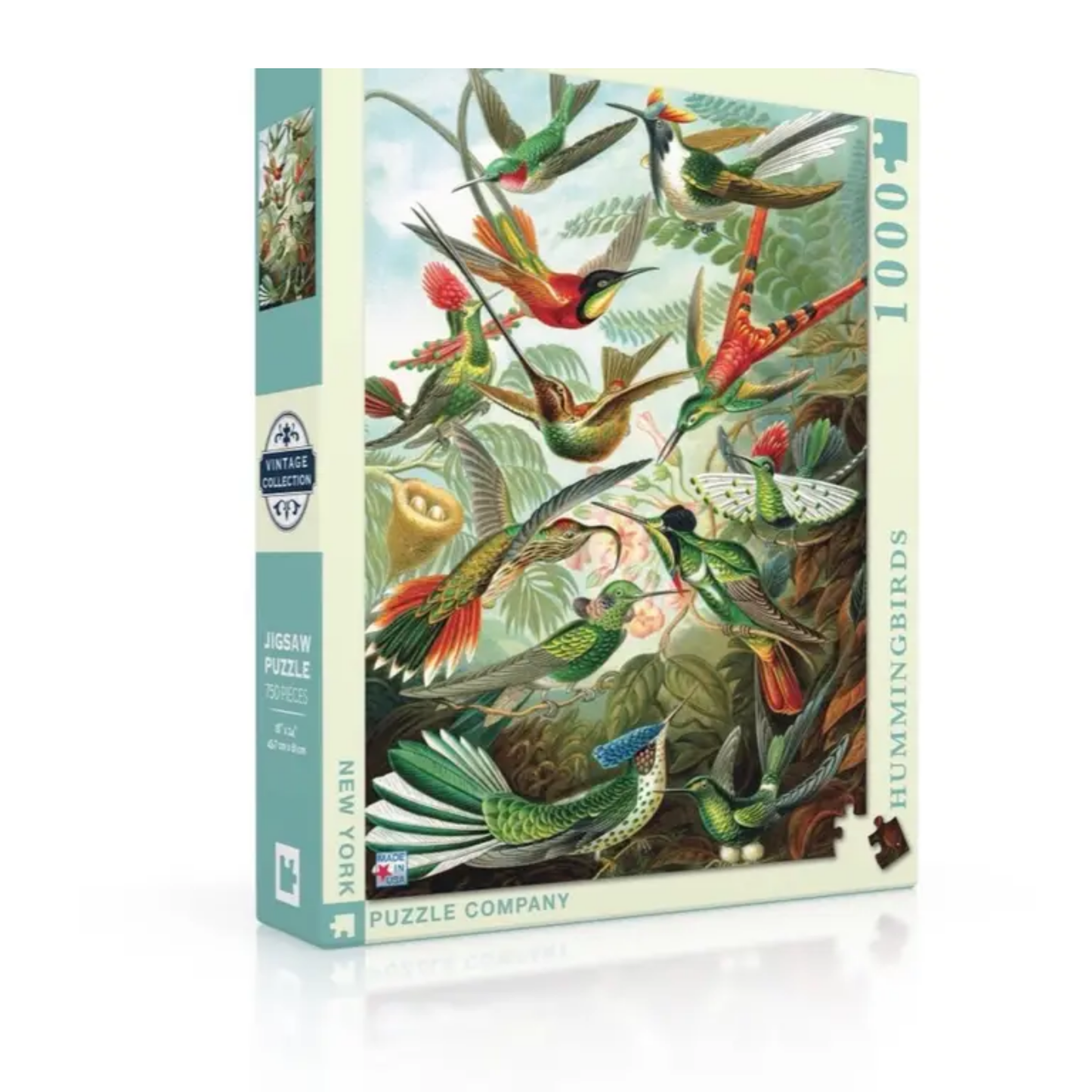 Hummingbirds Puzzle on white background