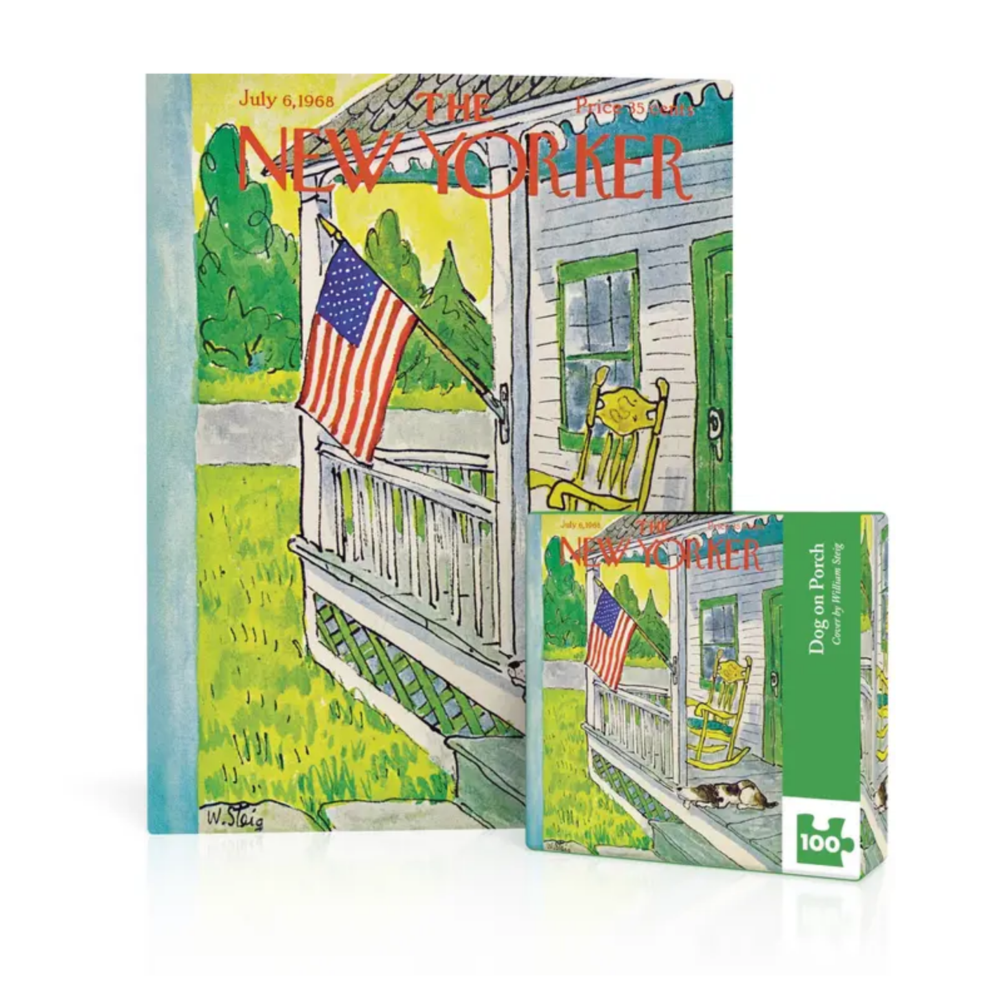 Puzzle Dog on Porch (Mini) - Town Pride State College