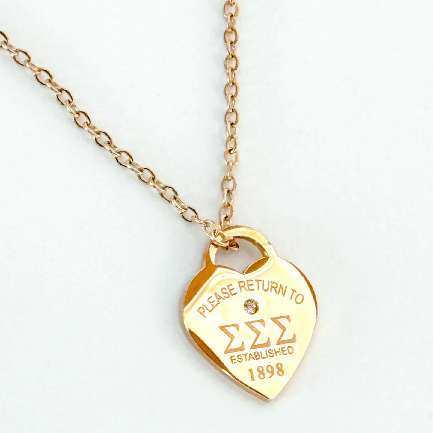 Sigma Sigma Sigma Please Return Necklace