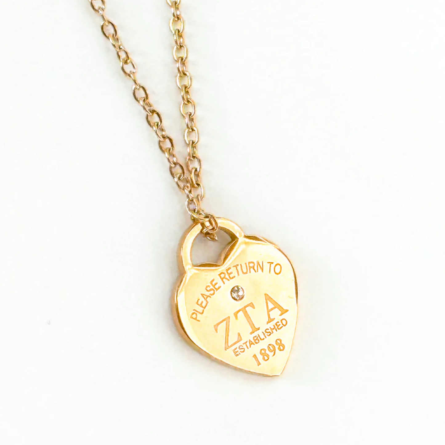 Zeta Tau Plpha Please Return Necklace