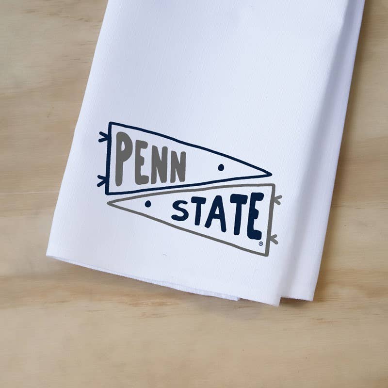 Penn State Double Pennant Tea Towel