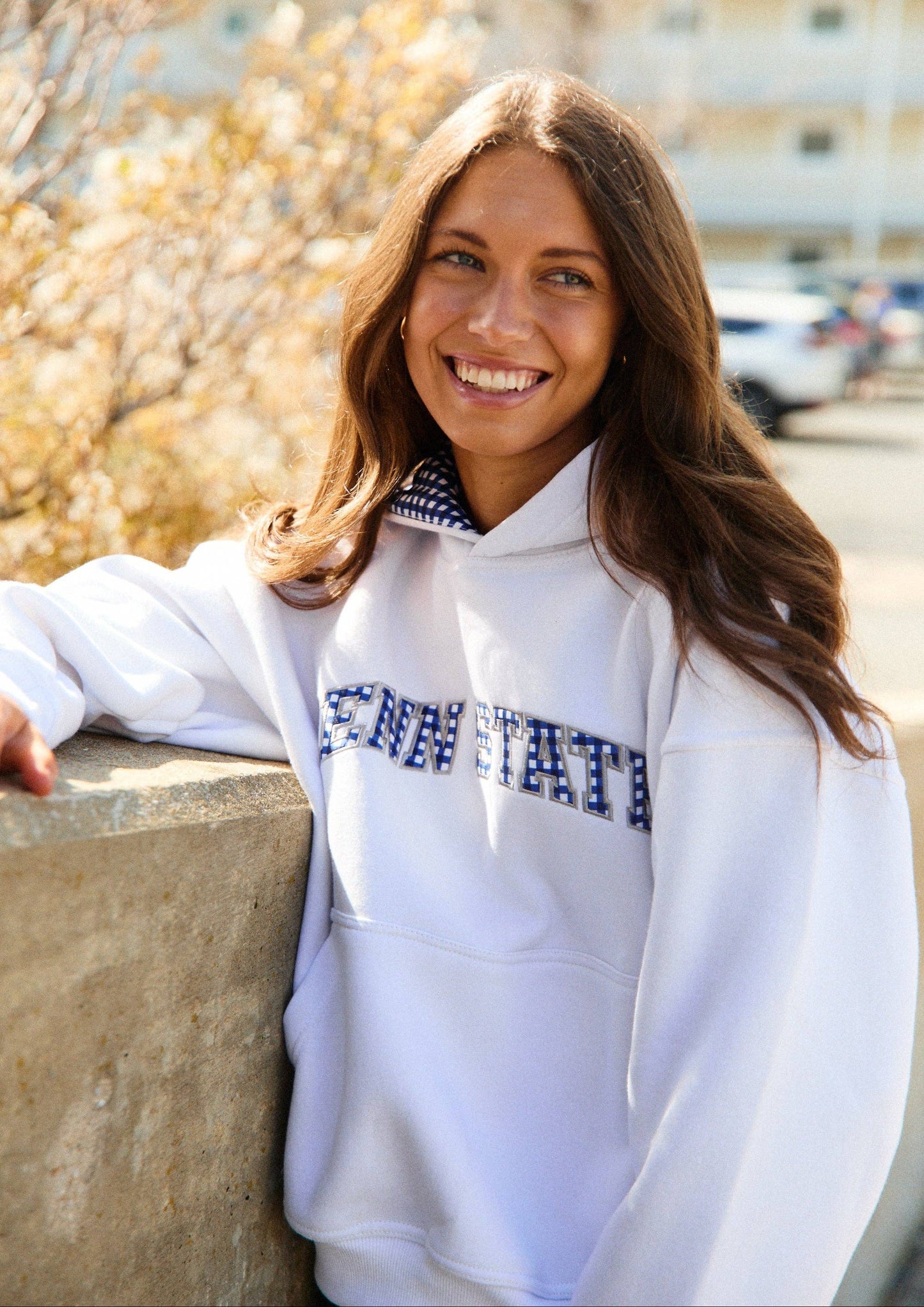 Penn State Gingham Hoodie
