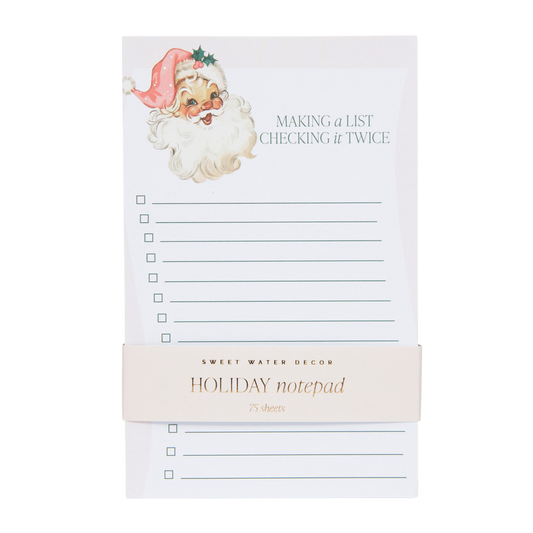 Vintage Santa Christmas Notepad