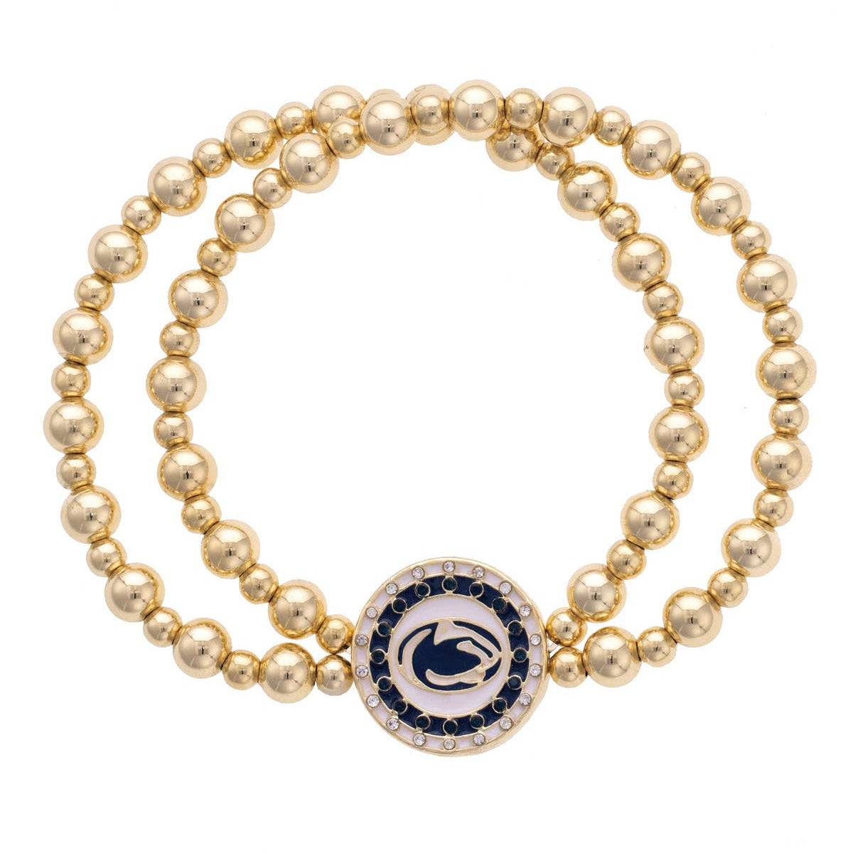 Penn State Nittany Lion Pavé Disc Bracelet