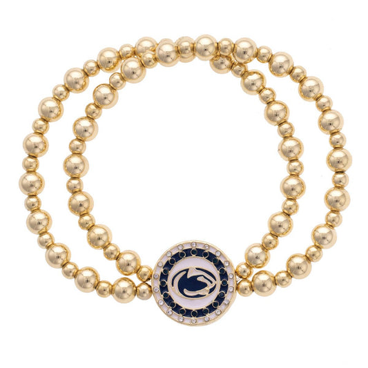 Penn State Nittany Lion Pavé Disc Bracelet