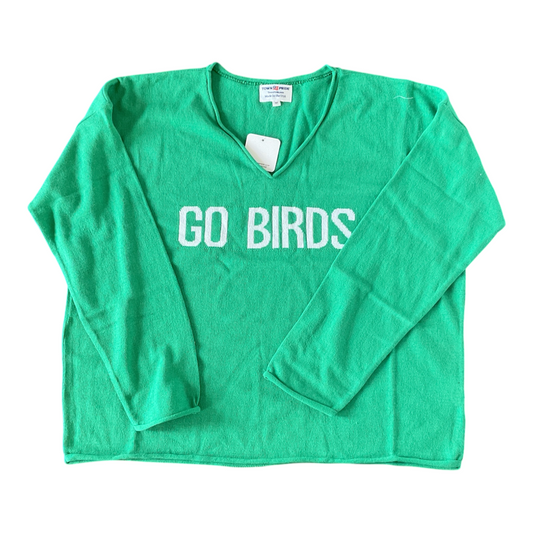 GO BIRDS V-Neck Knit Sweater