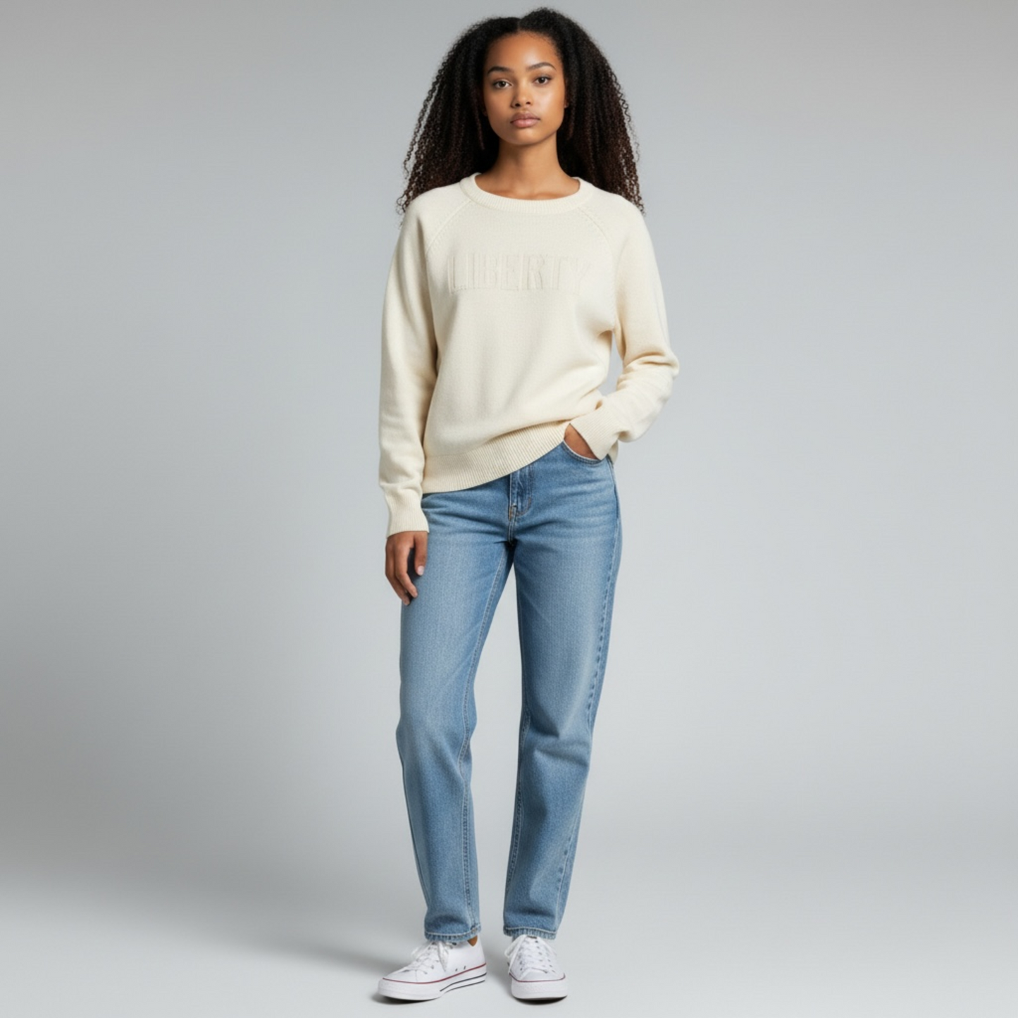 Embossed Raglan Sweater | Liberty - Town Pride State College