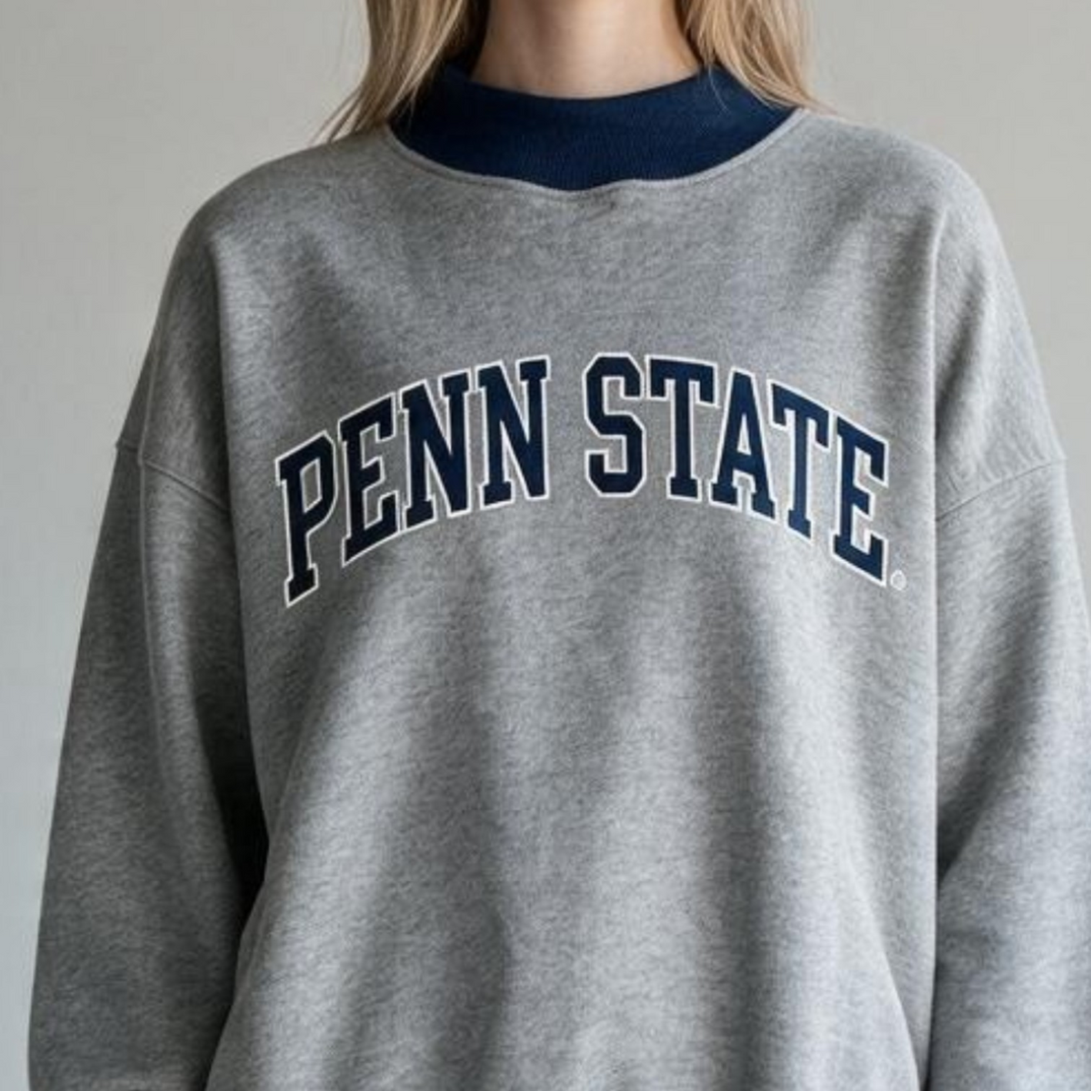Penn State Two-Tone Mock Neck Sweatshirt