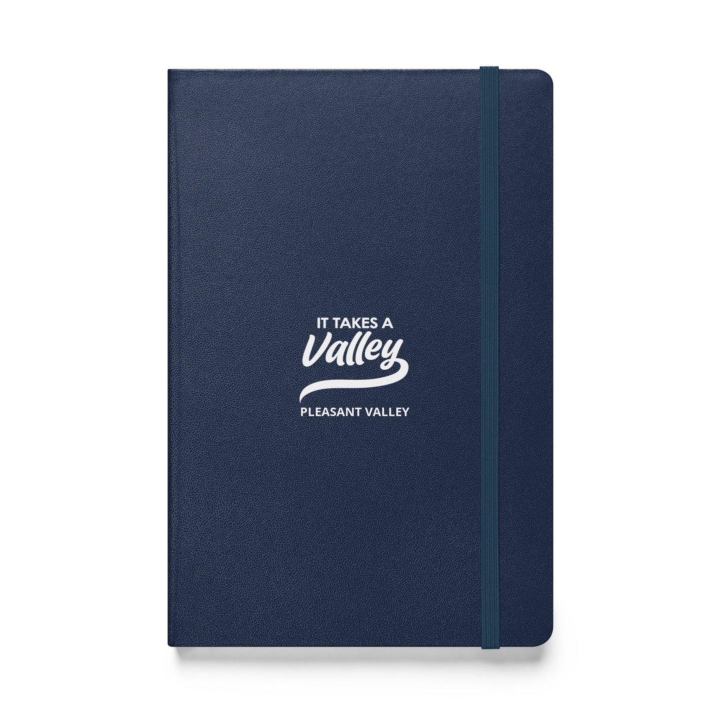 Town Pride State College navy blue UltraHyde hardcover journal with It Takes a Valley Pleasant Valley logo