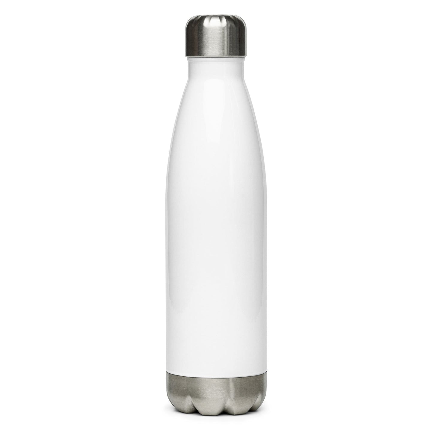 Town Pride State College white insulated stainless steel water bottle with a silver screw-on cap.