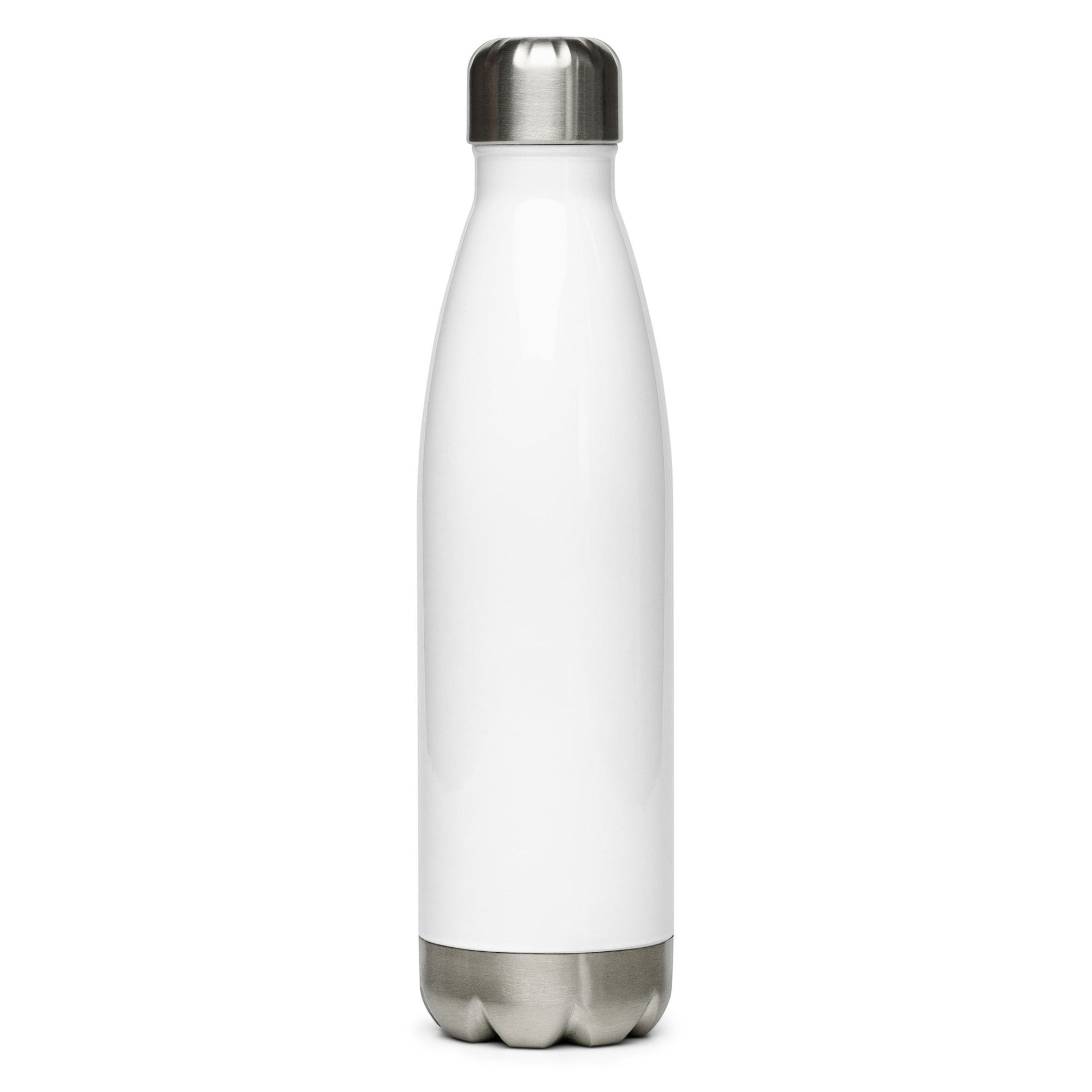 Town Pride State College white insulated stainless steel water bottle with a silver screw-on cap.